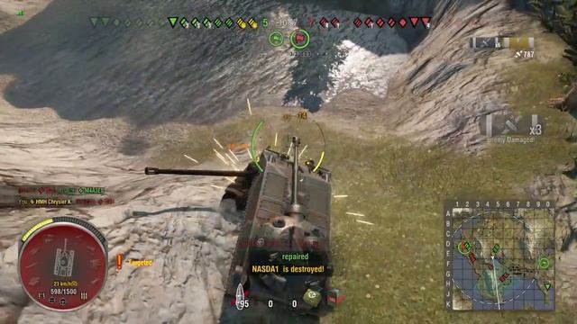 World of Tanks - Chrysler K crushing смотреть онлайн