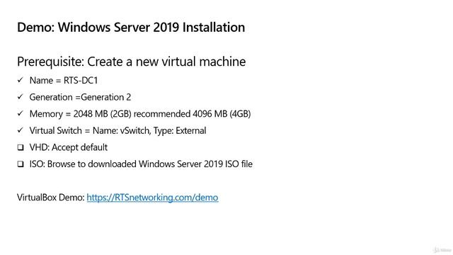 006 Demo  Prerequisites for installing Windows Server 2019- 02 Introducing Windows Server 2019_20H2 смотреть онлайн