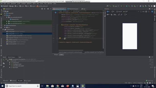Android Tutorial - Create beautiful Animation for your text using TextPath Library in 4 Minutes смотреть онлайн