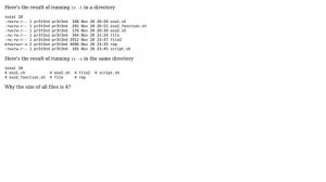 Unix & Linux: Understanding ls -s behavior