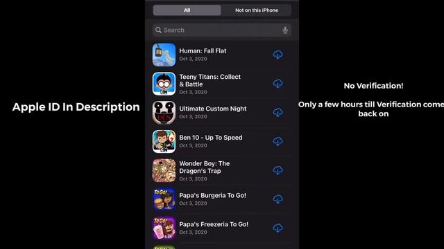 [No Verification For Now] Premium Apple ID with Papa’s Games,Minecraft,GTA,Human Fall Flat, Rome wa смотреть онлайн