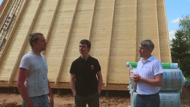 Лучший утеплитель!!! Полный обзор минеральной теплоизоляции на основе стекловолокна для дома A-frame смотреть онлайн