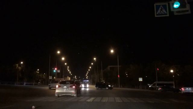Поездка по ночному городу часть1   timelapse