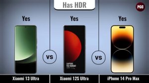 Xiaomi 13 Ultra Vs Xiaomi 12s Ultra Vs iPhone 14 Pro Max