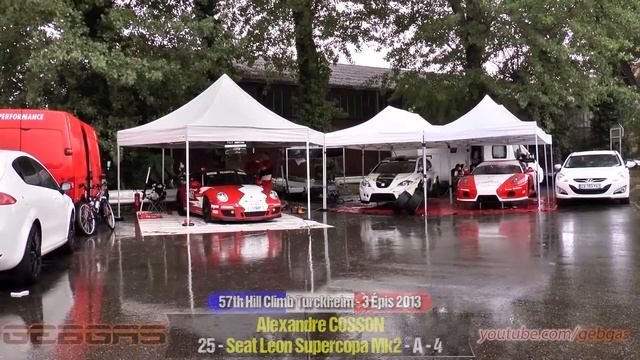 Seat Leon Supercopa Mk2 - Alexandre COSSON - HILL CLIMB - 2013 - Turckheim-Trois Epis