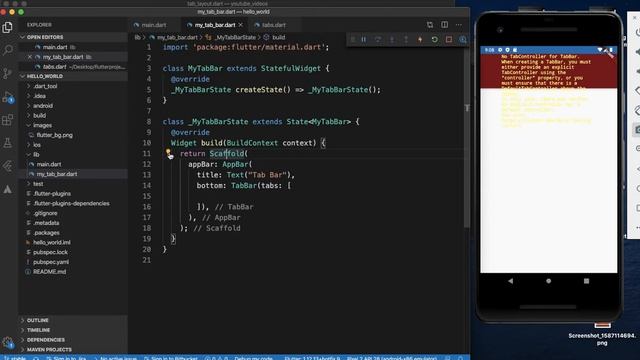 #32 TabBar  in Flutter | Flutter Tutorials for beginners in Telugu | Programming in Telugu