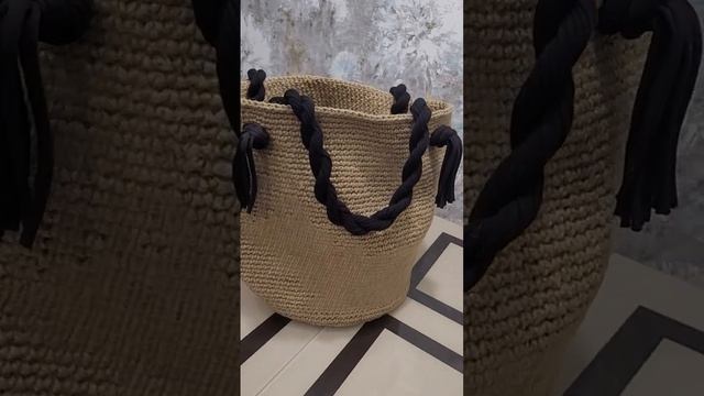 Пляжная сумка из джута @ KorzinkaShop