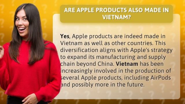 Are Apple products also made in Vietnam?