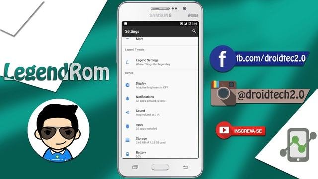 (Stable) Rom Android 7.1.2 LegendRom Gran Prime G531H/BT
