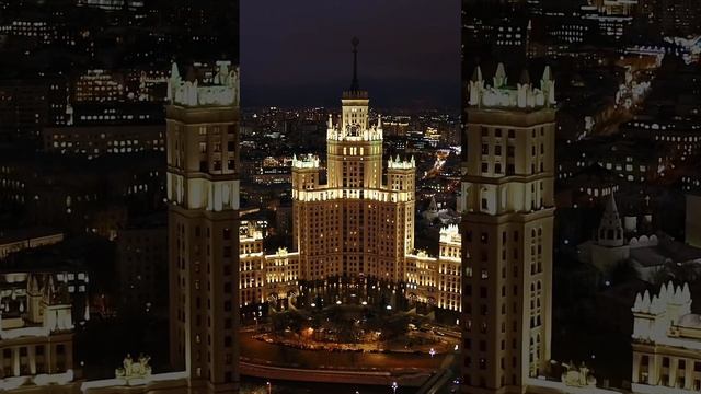 Красота Москвы с высоты птичьего полета ⭐️ #оэк #рекомендации #свет #shorts
