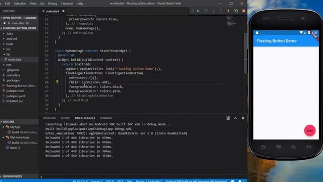 Floating Action Button FAB in Flutter  Learn Flutter with Mayuri Ruparel