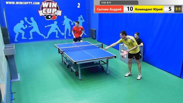 Сытник Андрей 2-3 Комендант Юрий  29.03.2019 Зал № 2  Вечерний турнир  WIN CUP смотреть онлайн