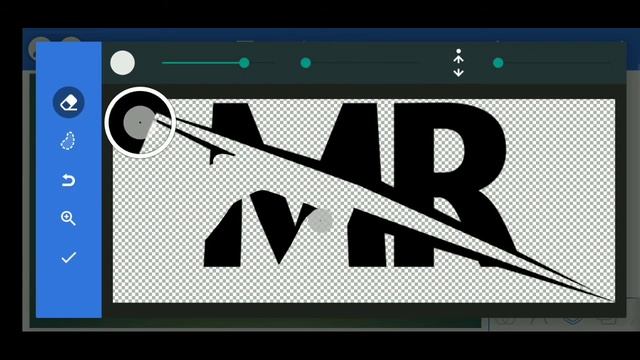 M R logo design on android phone-3D M R logo design on pixellab [MD EDITING]