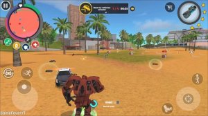 Rope Hero Vice Town - New Update (Transformer Red Ball Fight Car Robot) - Android Gameplay HD