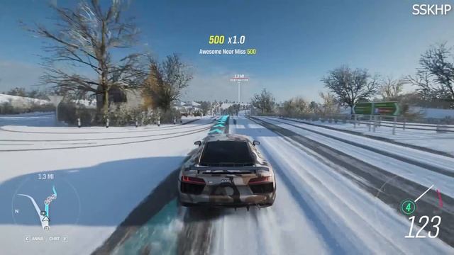 0-100kmph in 2.7sec | Audi R8 V10 Plus 602 bhp | Forza Horizon 4 1080p6FPS смотреть онлайн