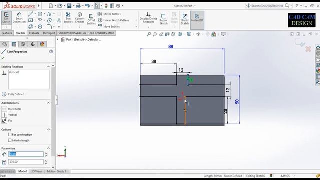 SOLIDWORK TUTORIAL NO #37. #solidworkbeginnersexercise.