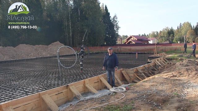 🏠СТРОИТЕЛЬТВО ФУНДАМЕНТНОЙ ПЛИТЫ  С РОСТВЕРКОМ #строительстводома #строительтводомов #строительство