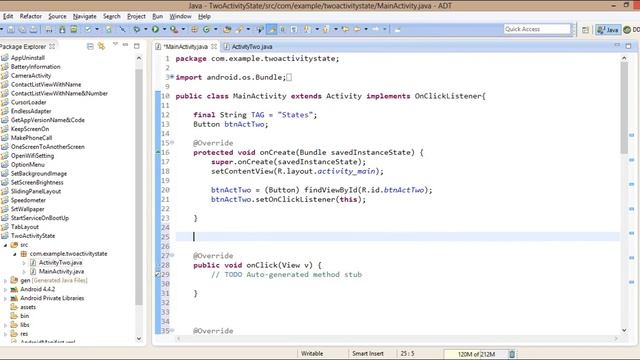 Activity Lifecycle in Android apps