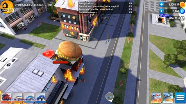 Emergency HQ - Android Gameplay 72 - Freeway Forest Fire and Burger Grill Fire смотреть онлайн