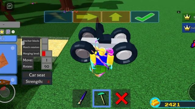 баганная машина в Build A Boat For Treasure смотреть онлайн