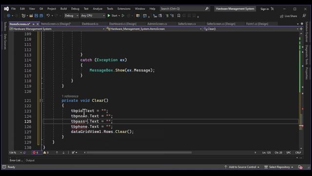 Products Screen in Hardware system Windows Application |LEARNWITHANAS| #viral #channel #programming