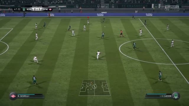 Краснодар(Краснодар) - Спартак(Москва) FIFA18 11 тур Российской Футбольной Премьер Лиги 2 сезон
