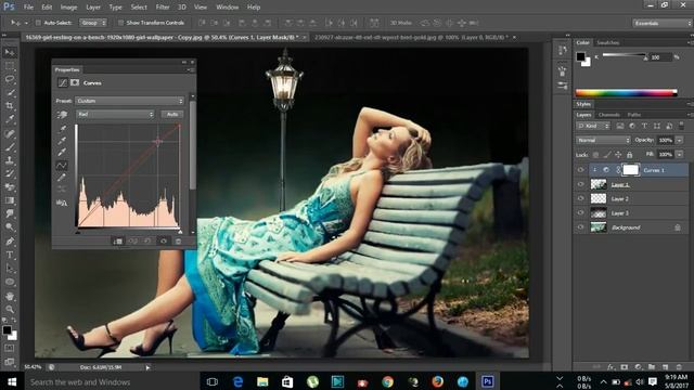 Colorful night by Photoshop_ Photoshop tutorials