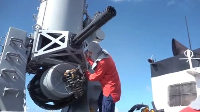 The Phalanx CIWS Shooting Incoming Jets