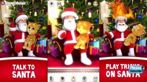 Talking Larry the Bird Talking Santa meets Ginger Android İos Free Game GAMEPLAY VİDEO
