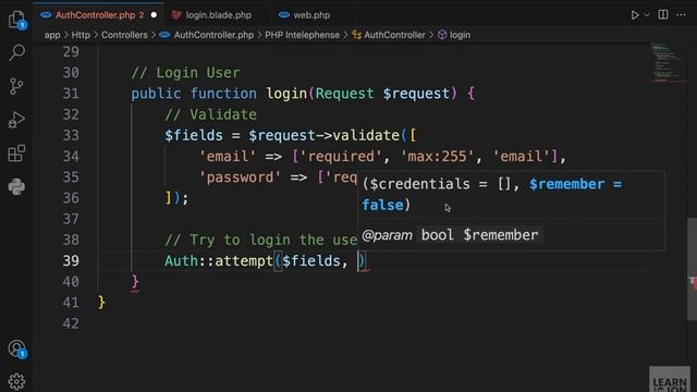 LARAVEL 11 Crash Course for Beginners 2024 ｜ #9 Login Users