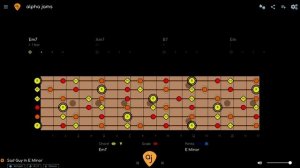 Easy Psychedelic Rock Jam _ Aeolian _ Harmonic Minor Guitar Backing Track (E Minor - 64 BPM)