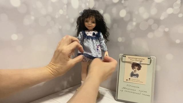 Авторская кукла из полимерной глины Иришка. смотреть онлайн
