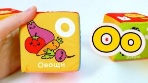 Учим Буквы - Кубики Мякиши для Малышей!