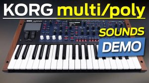 Korg multi/poly Sounds Demo (No Talking)
