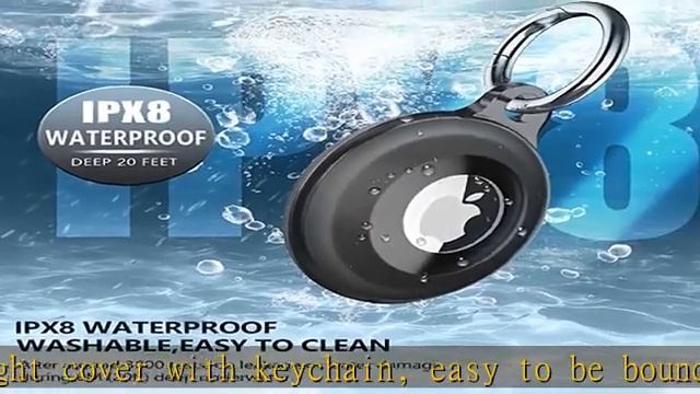 2 Pack IPX8 Waterproof AirTag Keychain Holder Case, Lightweight , Anti-Scratch, Easy Installation,S смотреть онлайн