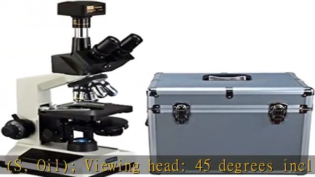 OMAX 40X-2500X Phase Contrast Trinocular Compound LED Microscope+14MP Camera+Aluminum Carrying Case смотреть онлайн