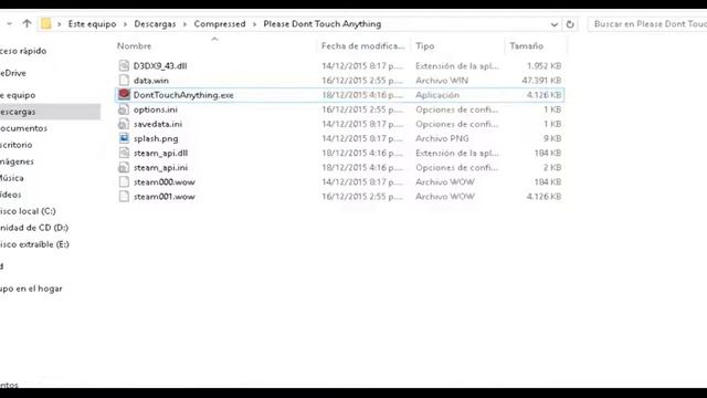 Descargar Dont touch anything En español