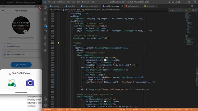 29.Image Picker Package (Hindi) | Android + iOS | Chatting App In Flutter смотреть онлайн