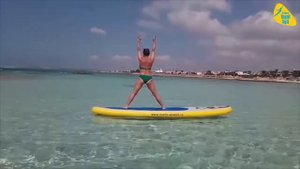 Йога на надувной доске SUP от TimeTrial. Сап-йога