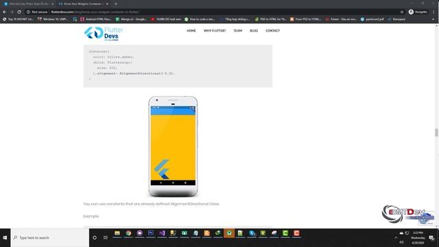 Flutter Tutorial - Layout Widgets #9 Container