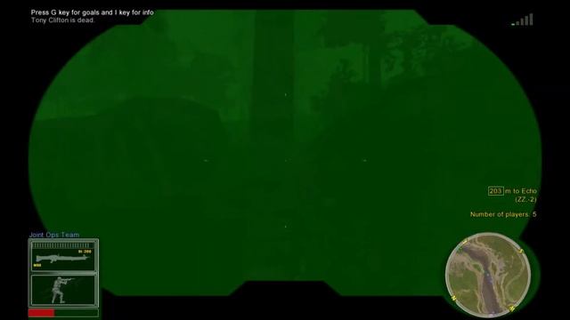 Прибор ночного видения на мертвой реке в Joint Operations Combined Arms смотреть онлайн