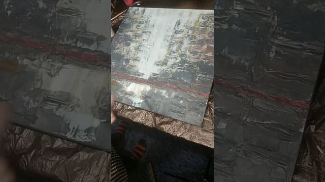Интерьерная картина. Создание фактурной картины. Абстракция