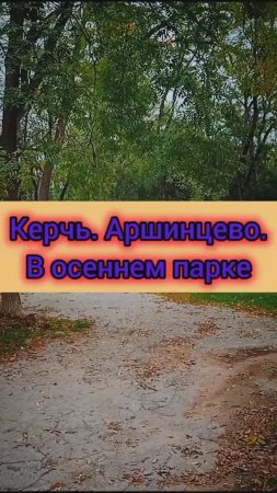 Керчь. Аршинцево. В осеннем парке...