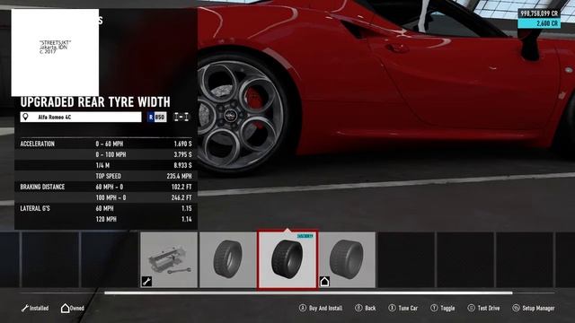 Forza Motorsport 7 Customization Alfa Romeo 4C 2014 смотреть онлайн