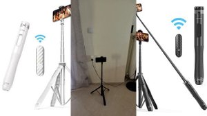 ATUMTEK Selfie Stick Tripod 51" Wireless Bluetooth Remote