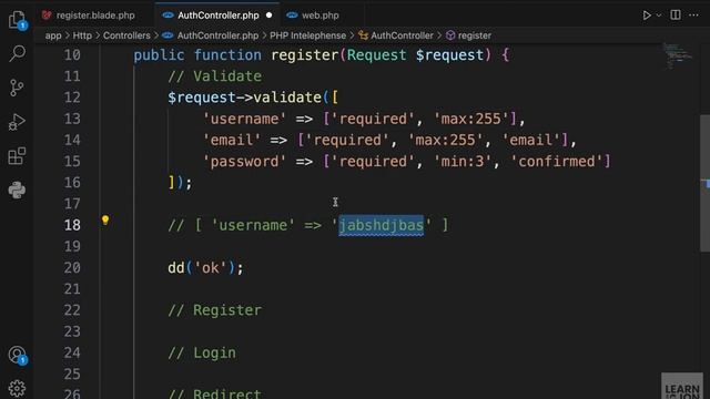 LARAVEL 11 Crash Course for Beginners 2024 ｜ #7 Validations