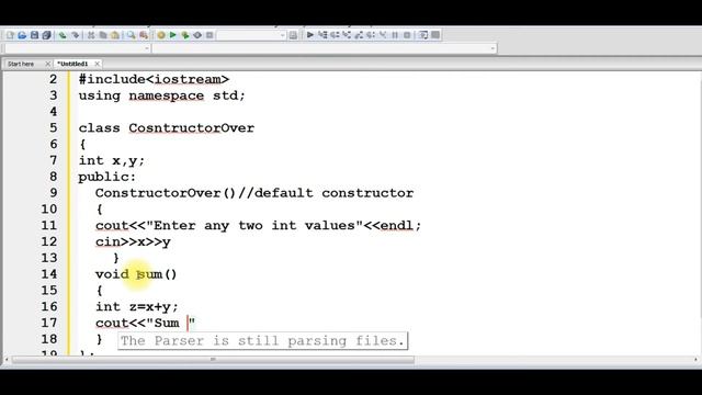 Constructor Overloading in C++(Explanation in both languages English and Hindi ) смотреть онлайн