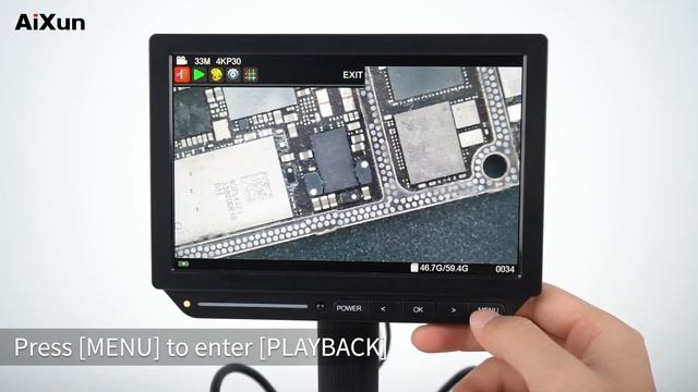 Aixun DM23 Digital Microscope，operation video смотреть онлайн