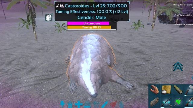 Ark: Survival evolved mobile [IOS/ANDROID] -Taming a castoroides! смотреть онлайн