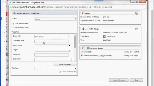 Save Gmail to M-Files using Goomfi смотреть онлайн